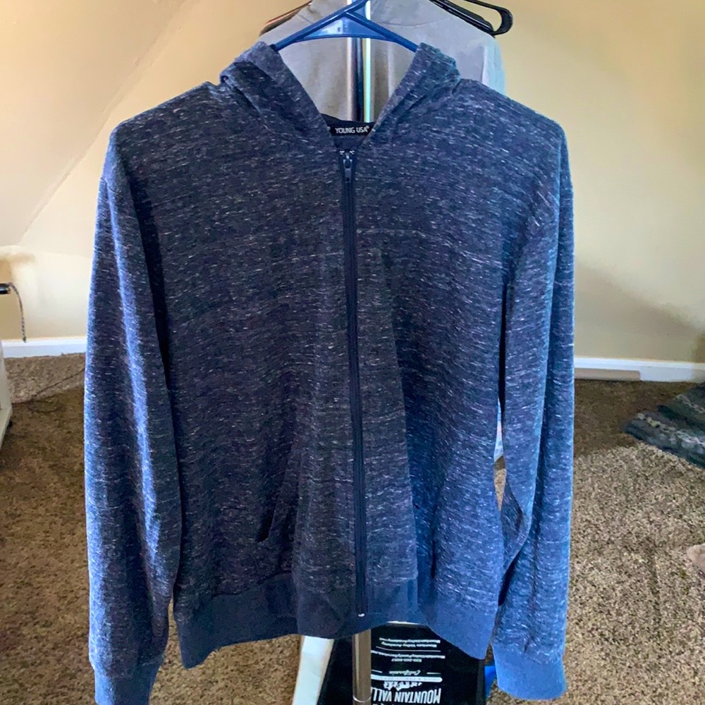 Light weight zip-up hoodie.